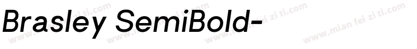 Brasley SemiBold字体转换